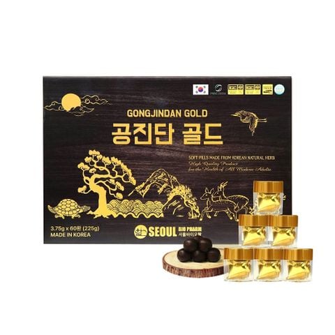 Viên Bổ Não Trầm Hương Trường Thọ Hoàn Seoul Bio Pharm Gongjindan Gold Hàn Quốc (60 Viên)