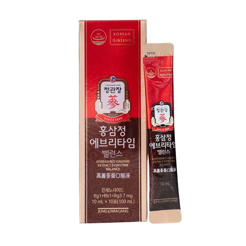 Tinh Chất Hồng Sâm KGC Korean Red Ginseng Extract Everytime Balance Hàn Quốc (30 gói x 10ml)