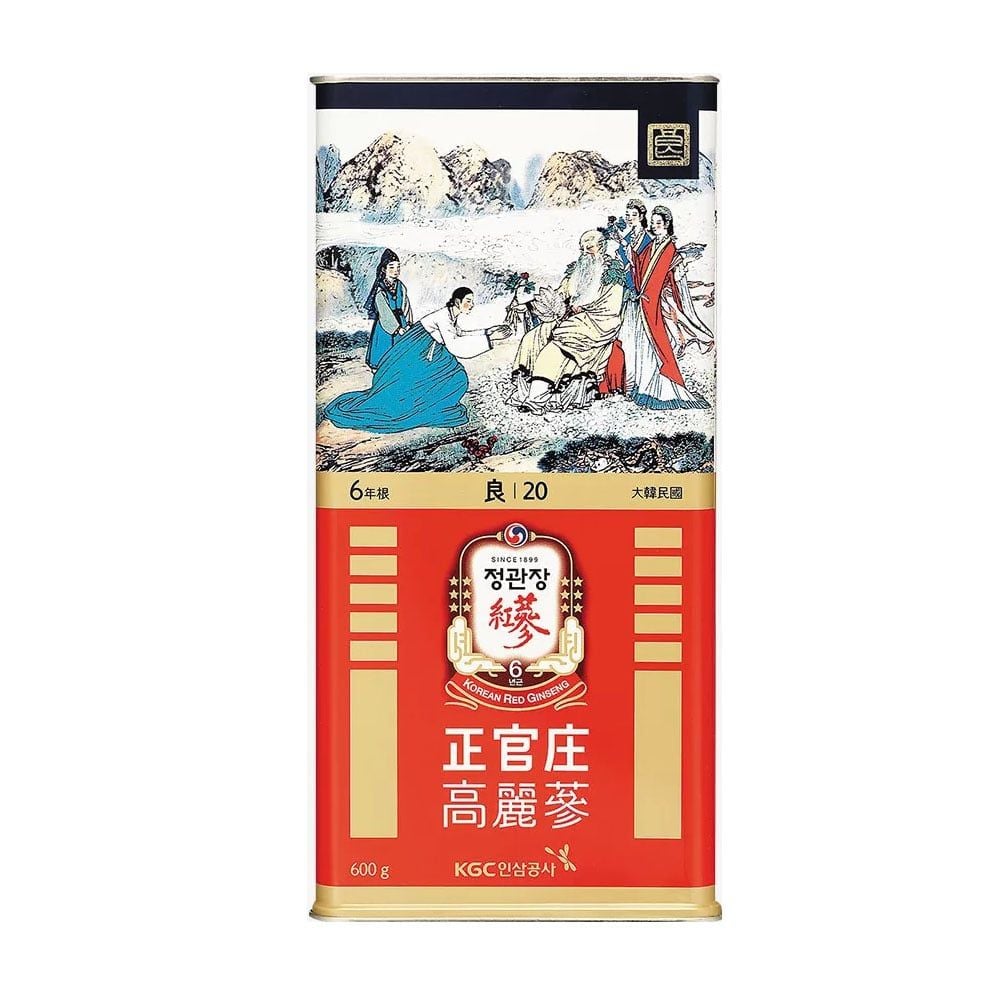 Hồng Sâm Củ Khô KGC Korean Red Ginseng Số 20 Hộp Thiếc