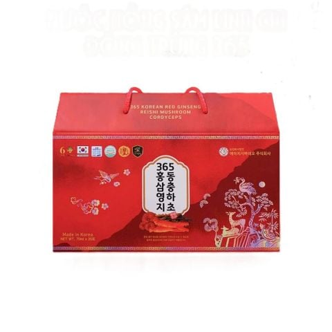 Nước Hồng Sâm Linh Chi Đông Trùng 365 Cao Cấp Từ Hàn Quốc