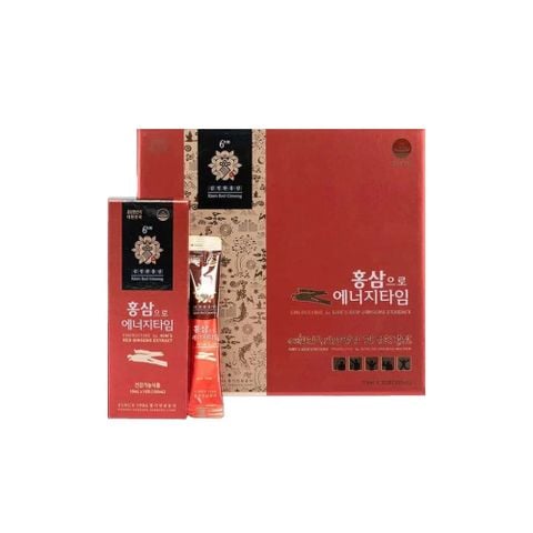 Nước Hồng Sâm Kim's Red Ginseng EnergyTime Extract Hàn Quốc (30 gói x 10ml)