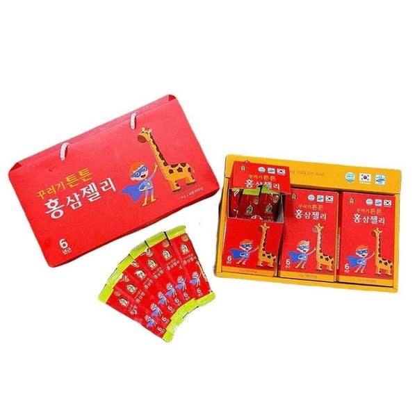 Thạch Hồng Sâm Trẻ Em Hươu Cao Cổ Dream Korea Red Ginseng Jelly For Kids Hàn Quốc