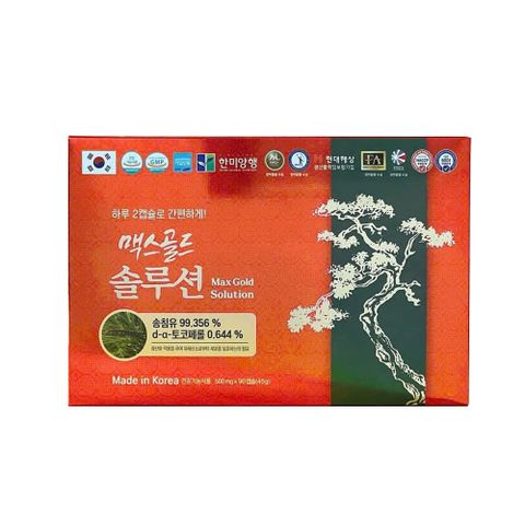 Tinh Dầu Thông Đỏ Hàn Quốc Hanmi Max Gold Solution 90 Viên