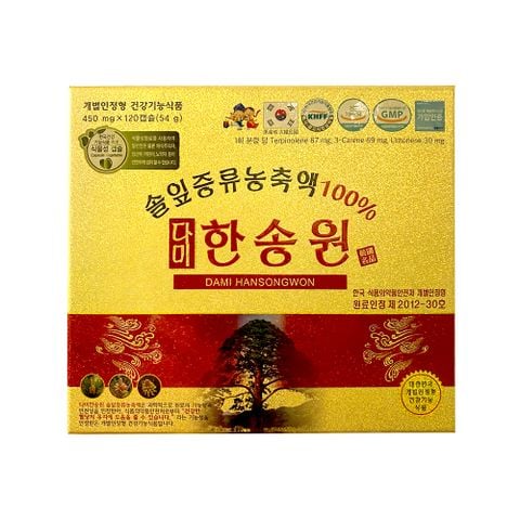 Viên Tinh Dầu Thông Đỏ Chính Phủ Dami Hansongwon Hàn Quốc