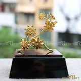 Bông Hoa Hồi Mạ Vàng 24K