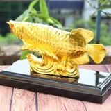 Tượng Cá rồng phong thủy mạ vàng