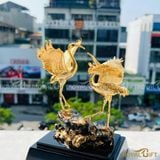 Đôi Hạc Phúc Lộc mạ vàng