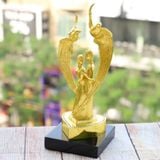 Tượng Đôi chim uyên ương mạ vàng