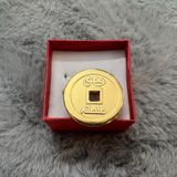 Đồng xu phong thủy mạ vàng