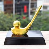 Giá cắm bút hình Gậy Golf mạ vàng