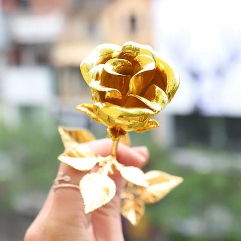 Hoa hồng mạ vàng 24K