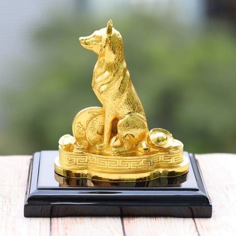 Linh khuyển phong thủy mạ vàng