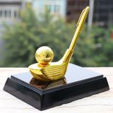Giá cắm bút hình Gậy Golf mạ vàng