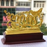 Tượng Rồng thời Lý mạ vàng