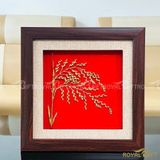 Tranh bông lúa mạ vàng