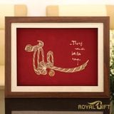 Tranh chữ Thọ mạ vàng 24K