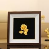 Tranh Hoa Hồng Mạ Vàng 24K