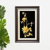 Tranh Hoa Mẫu Đơn Mạ Vàng 24K