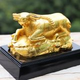 Tượng Kim Ngưu Vượng Tài mạ vàng