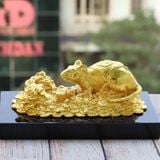 Tượng Chuột Chiêu Tài Tấn Lộc mạ vàng