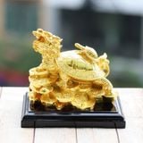 Tượng Long Quy mạ vàng
