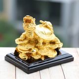 Tượng Long Quy mạ vàng
