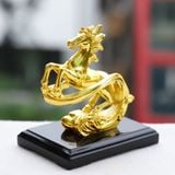Tượng Ngựa vờn mây mạ vàng