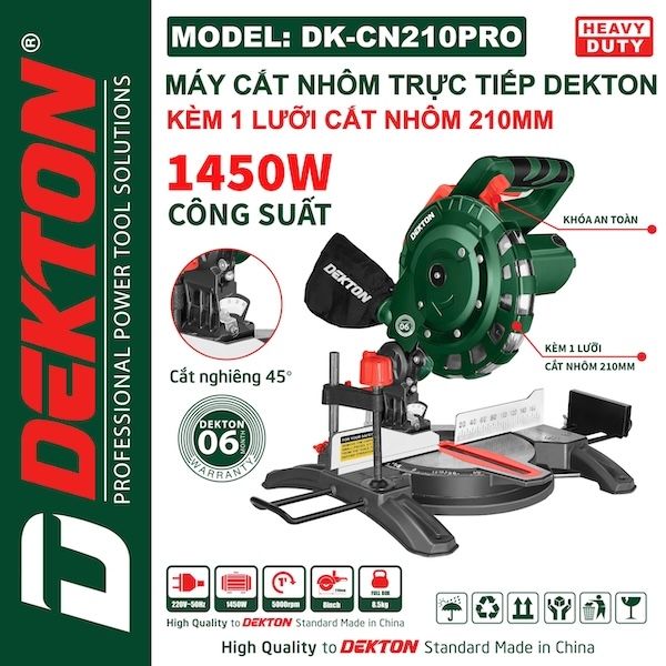 Máy cắt nhôm DEKTON DK - CN 210 PRO