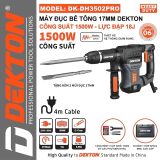  Máy khoan bê tông Dekton DK - DH3502PRO / DK - DH3502XPRO 