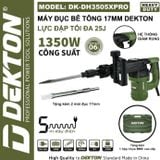  Máy khoan bê tông Dekton DK - DH3505PRO / DK - DH3505XPRO 