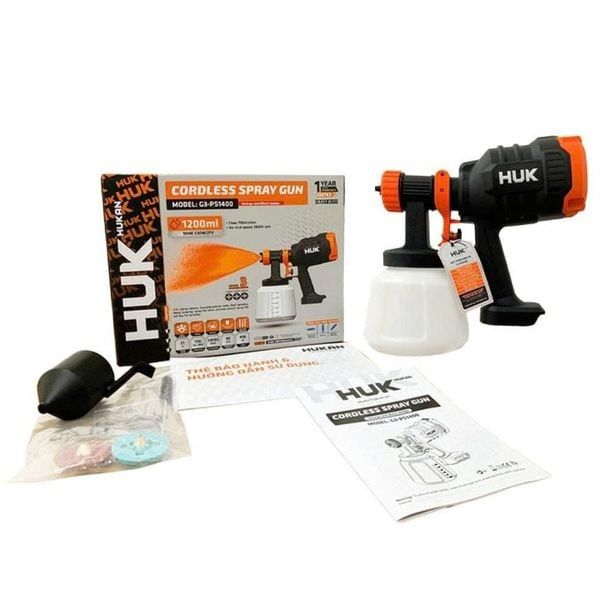 Thân Máy phun sơn pin HUKAN G3-PS1400 -1200L-3 vòi phun (chưa kèm pin sạc) 