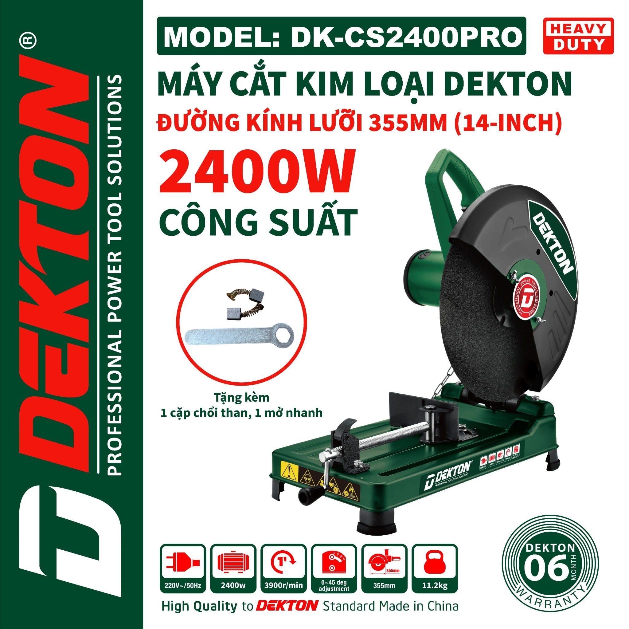  Máy Cắt Sắt Bàn Dekton DK - CS2400PRO 