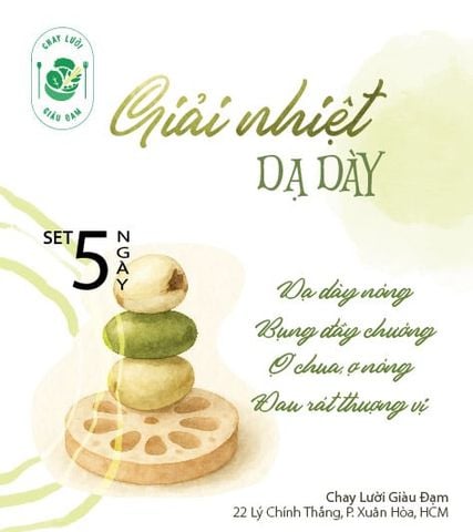 Set giải nhiệt dạ dày - 5 ngày