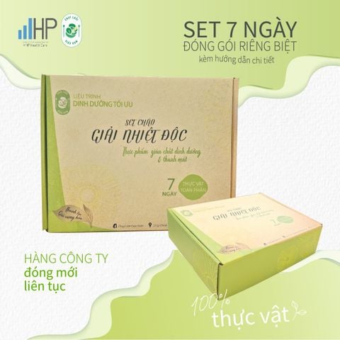 SET CHÁO GIẢI NHIỆT ĐỘC (set Phổi)