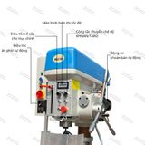  Máy khoan bàn tự động vô cấp loại cao ZB5032VP 1500W 32mm taro M20 