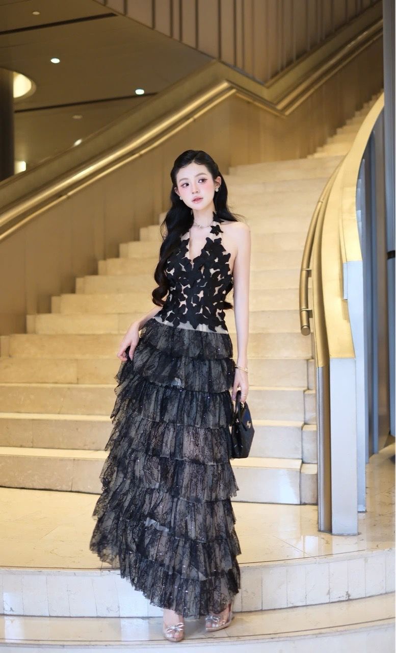 Áo Yếm Lưới Kết Hoa