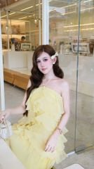 Đầm Yếm Voan Tầng Kèm Charm