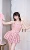 Set Yếm Lưới Hoa Hồng