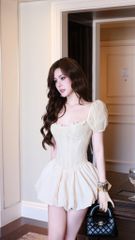 Đầm Ren Bí Tay Phồng