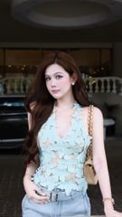 Áo Yếm Lưới Kết Hoa