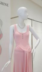 Đầm Dài Cột Eo Đính Nơ