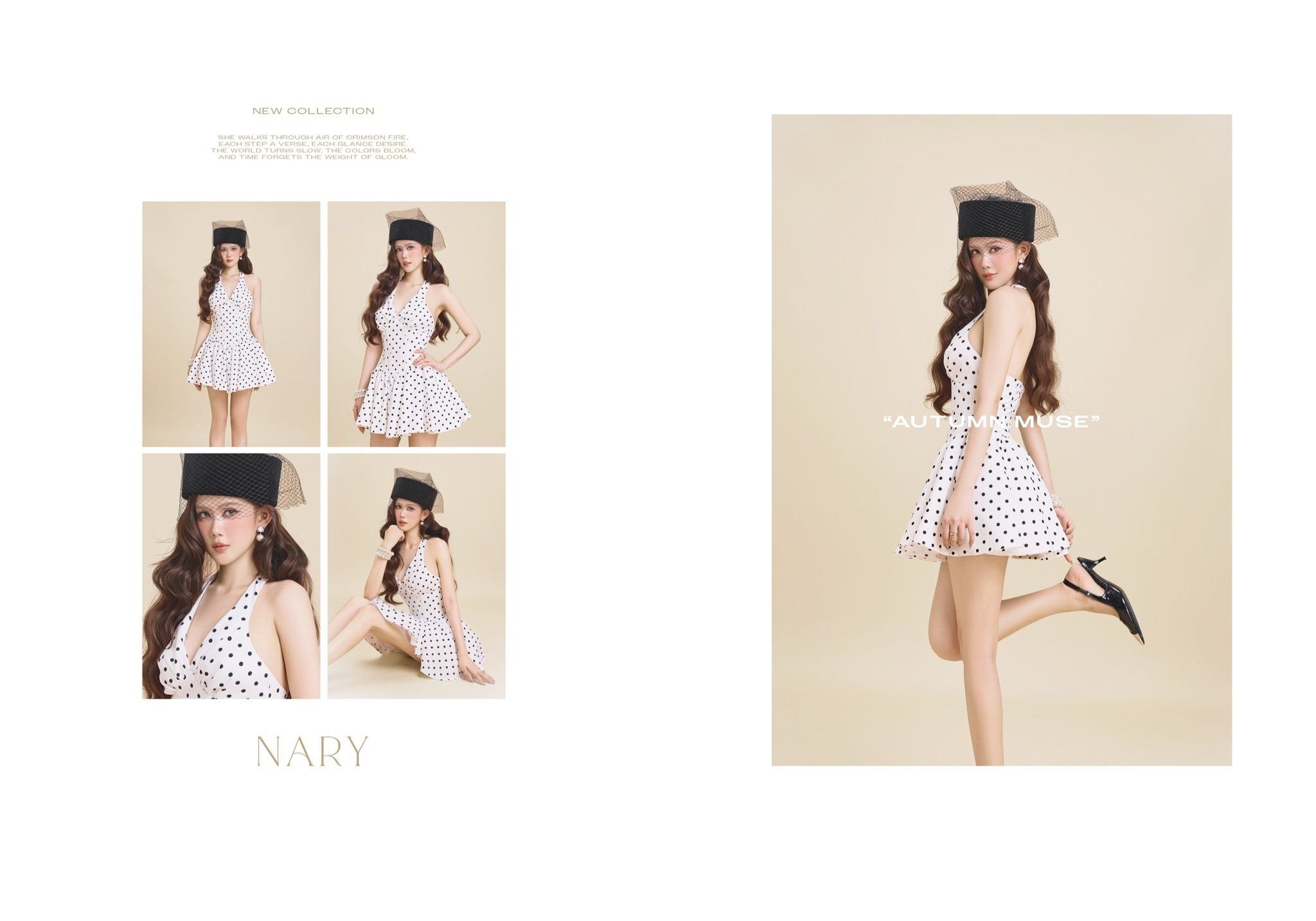 Đầm Yếm Xòe Nhúng Ngực