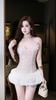 Đầm Lưới Kim Sa Kèm Hoa