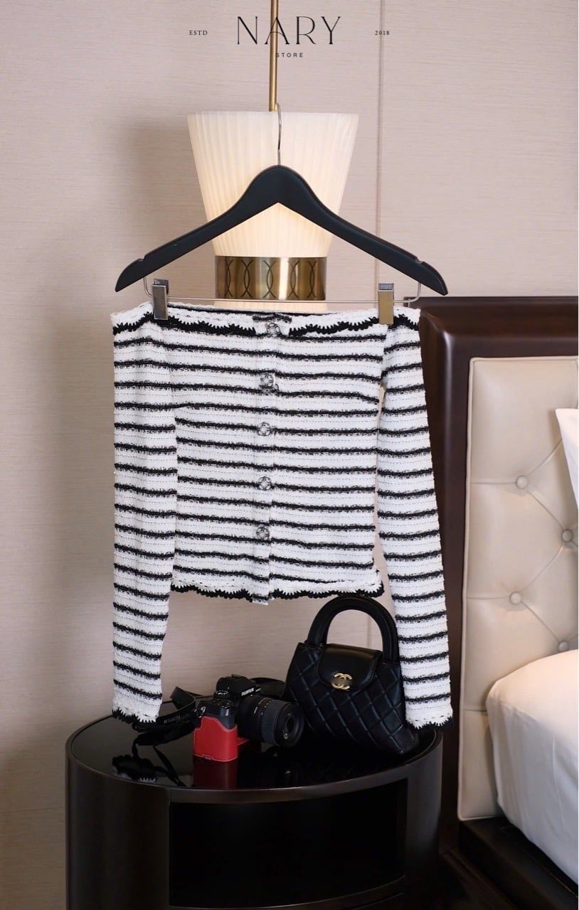 Áo Tweed TD Bẹt Vai