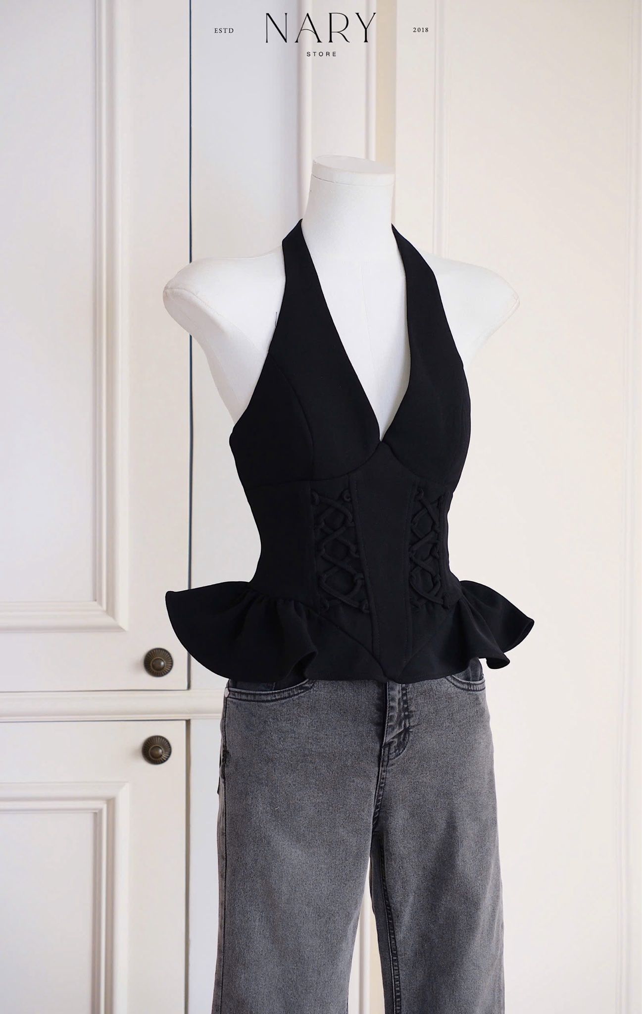 Áo Yếm Bèo Đan Dây