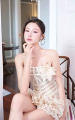 Đầm Cup Lưới Tầng Bèo