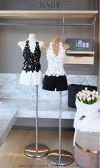 Áo Yếm Lưới Kết Hoa