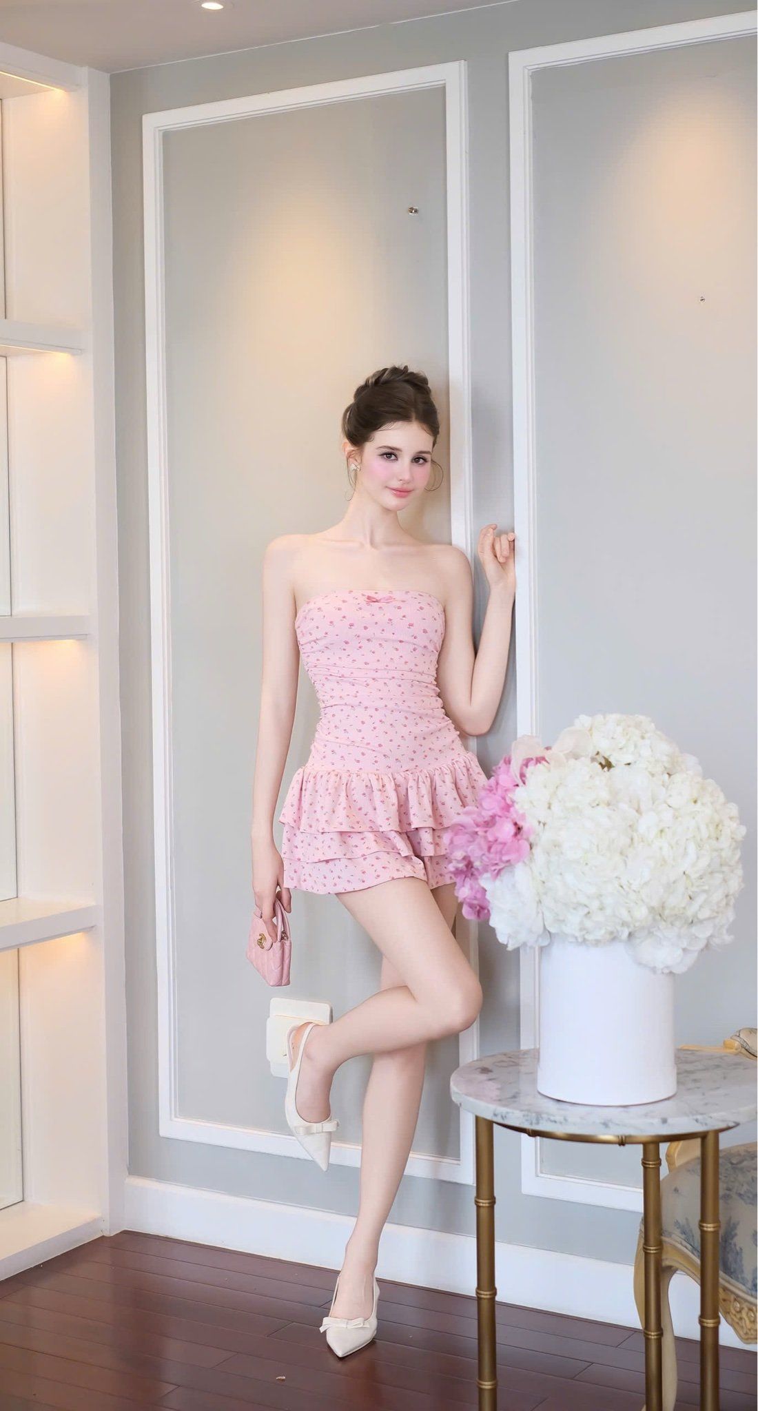 Đầm Ống Bèo Hoa Nhí