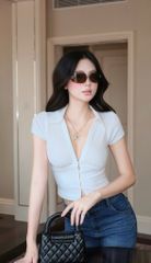 Áo Thun Cổ SM Tay Con