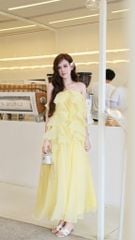 Đầm Yếm Voan Tầng Kèm Charm